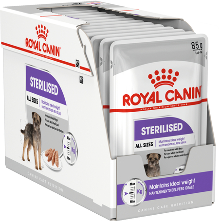 Royal Canin Sterilised - Nedves táp ivartalanított felnőtt kutyák részére