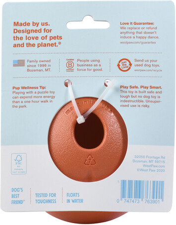 West Paw Rumbl - Jutalomfalattal tölthető labda