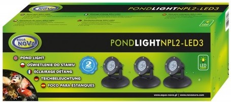 Aqua Nova NPL2-LED3 vízalatti LED világítás kerti tóba