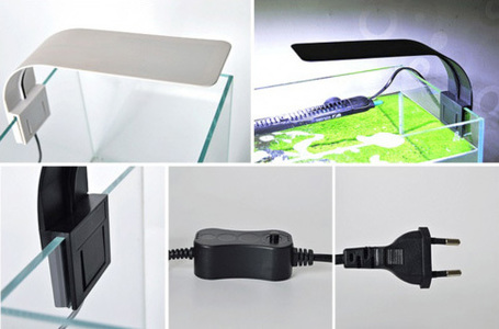 X5 Slim LED fehér-kék fényű kecses világítótest 30-60 cm-es akváriumokhoz