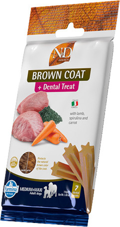 N&D Brown Coat + Dental Treat