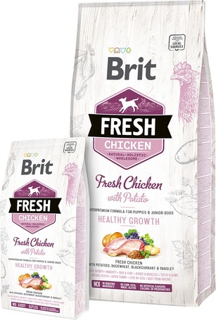 Brit Fresh Chicken with Potato Puppy & Junior Healthy Growth