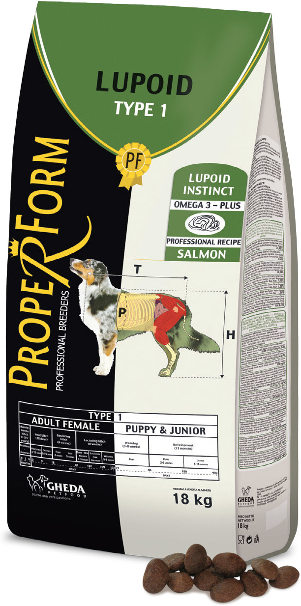 Proper Form Lupoid Type 1 Adult Female & Puppy/Junior Salmon