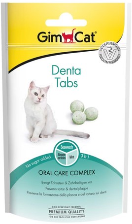 GimCat Denta Tabs fogápoló jutifalatkák cicáknak