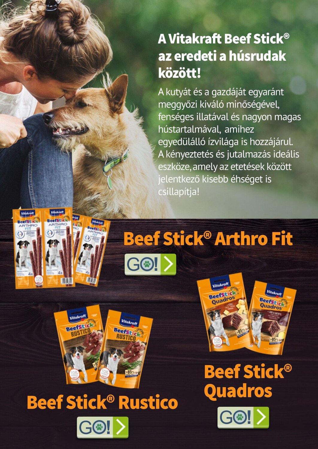 Vitakraft Beef Stick Mineral batoane de carne cu minerale pentru câini - zoom