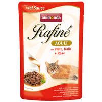 Animonda Cat Rafiné Soupe Adult pliculeţ cu curcan, vițel și cașcaval