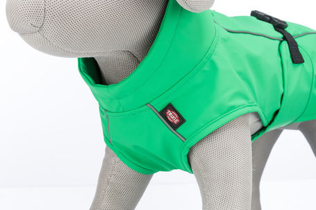 Trixie Vimy esőkabát kutyáknak, élénksárga, világoskék, zöld és piros színben