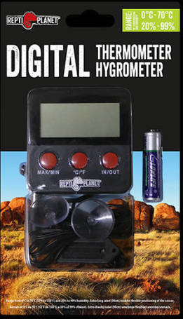 Repti Planet Digital Thermometer/Hygrometer terráriumokba