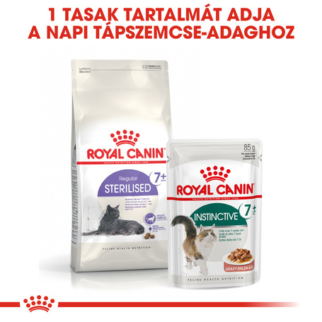 Royal Canin Instinctive 7+ Gravy - Idősödő macska szószos nedves táp