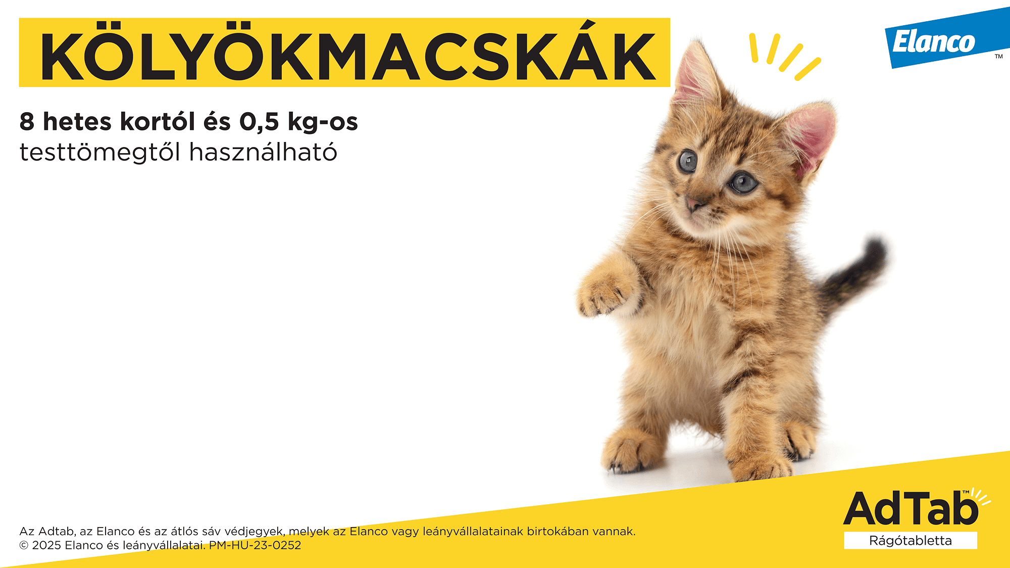 AdTab kullancs és bolha elleni rágótabletta macskáknak