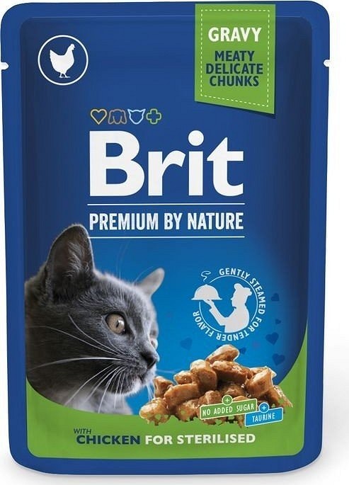 Brit Premium Cat plic cu pui pentru sterilizate 100 g