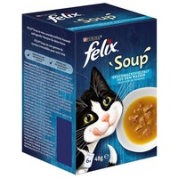 Felix Soup halas válogatás leveses szószban macskáknak