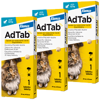 AdTab - Tabletă pt pisici împotriva căpușelor și puricilor