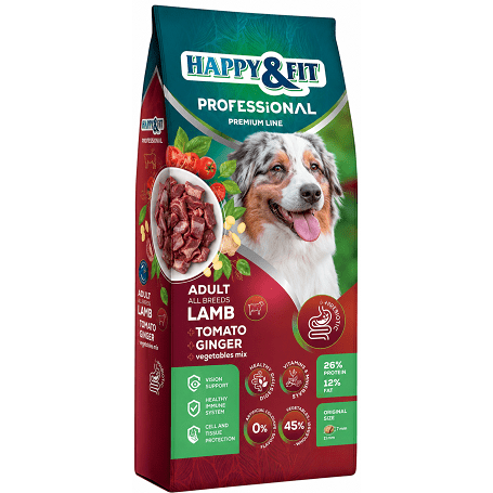 Happy&Fit Professional Adult Lamb, Tomato, Ginger 19 kg