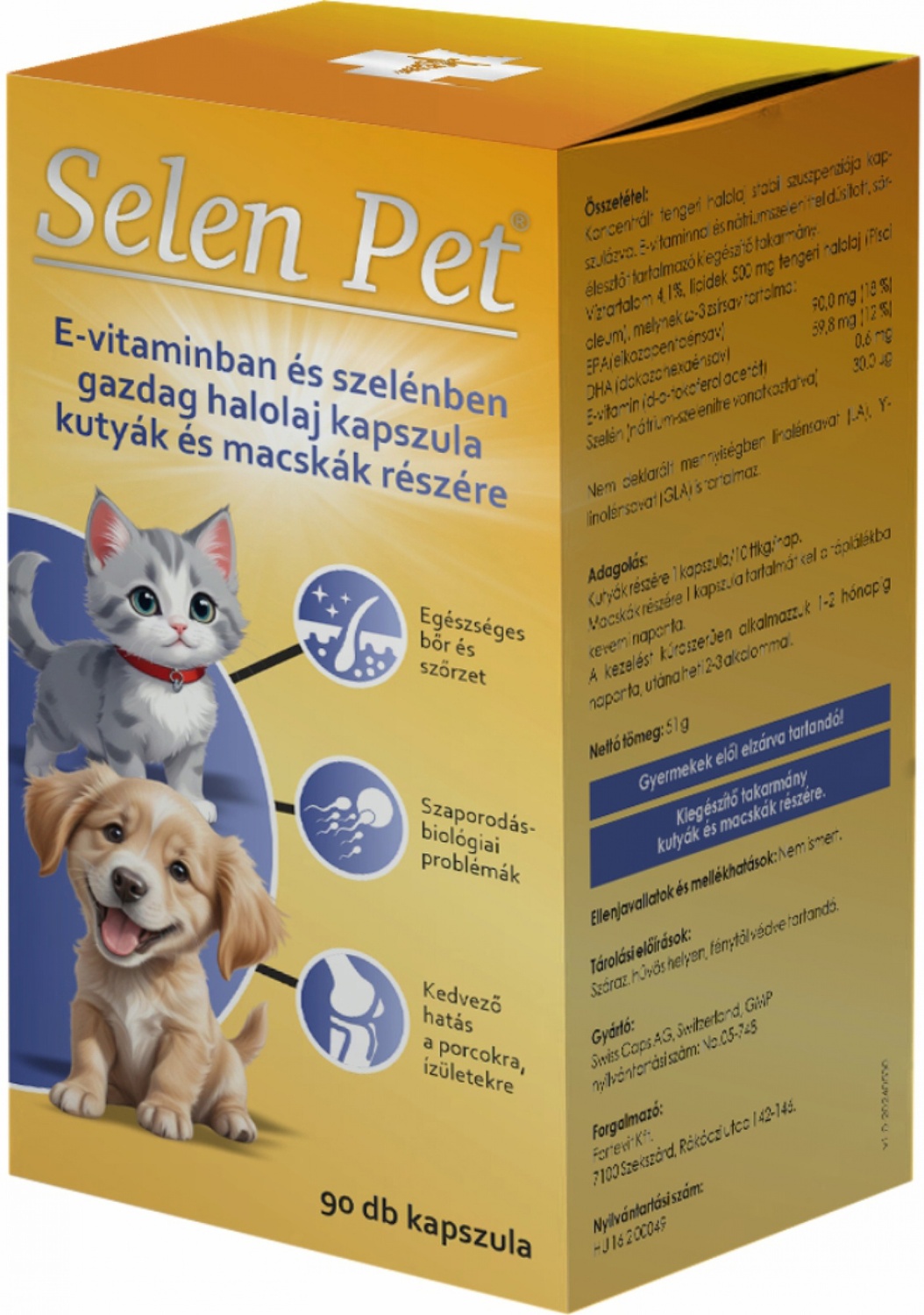 Selen Pet capsule pentru câini și pisici