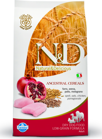 N&D Dog Adult Medium/Maxi Chicken & Pomegranate Ancestral Grain