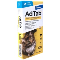 AdTab tabletă masticabilă pentru pisici împotriva căpușelor și puricilor