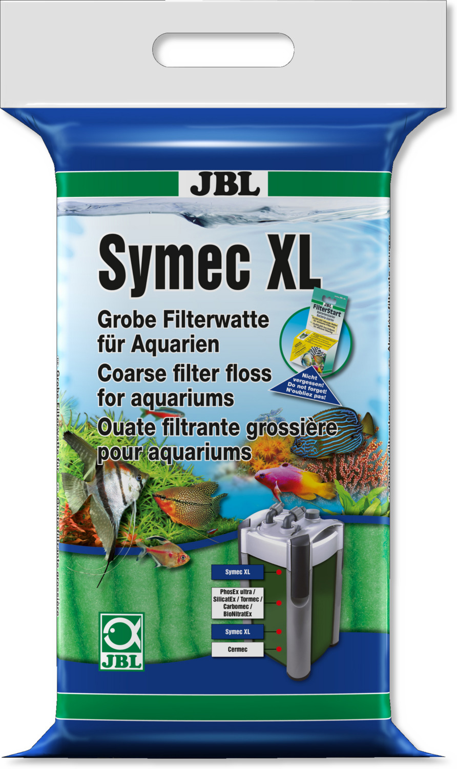 JBL Symec XL material filtrant verde
