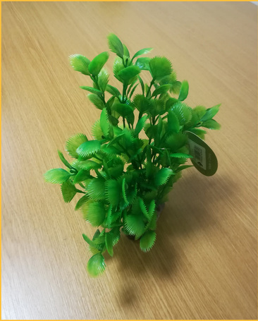 Palás akváriumi műnövény zöld levélzettel (6136)