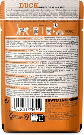 Leonardo kacsahús extra tépett marhahússal alutasakos macskaeledel