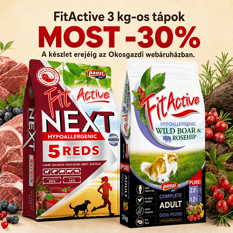 FitActive kutyatápok 30% kedvezménnyel – Next vagy Pure?