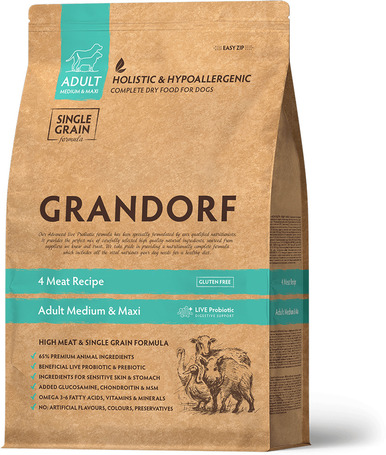 Grandorf Adult Medium & Maxi 4 Meat & Brown Rice