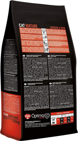 Visán Optimanova Cat Mature Chicken & Rice