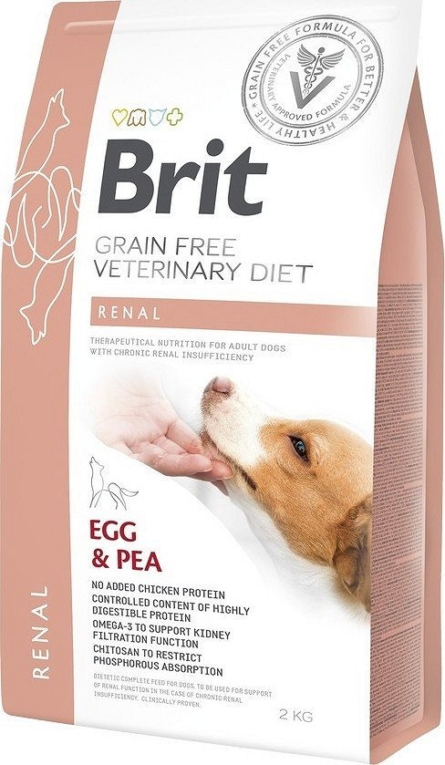 Brit GF Veterinary Diets Dog Renal ou, mazăre - zoom