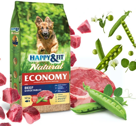Happy&Fit Natural Economy Adult with Beef, Poultry & Vegetables