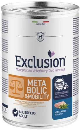 Exclusion Metabolic & Mobility Pork & Fibres conservă