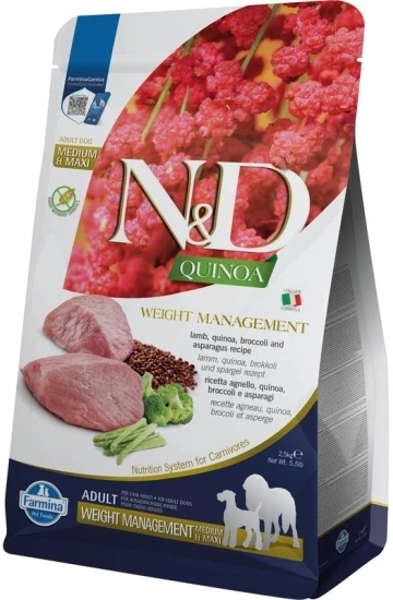 N&D Dog Grain Free Quinoa Weight Management Lamb - zoom