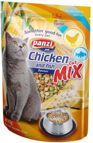Panzi Cat-Mix halas, csirkés és zöldséges száraztáp cicáknak