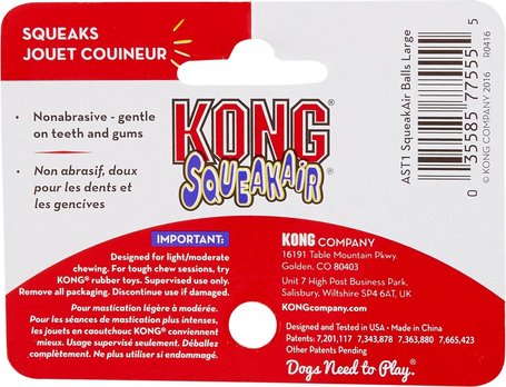 Kong Squeakair teniszlabdák