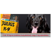 Kutyafekhely vagy 3 kg ajándékba a Julius-K9 Adult Salmon & Spinach kutyatáphoz