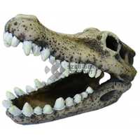 Krokodil koponyát formázó akvárium dekoráció
