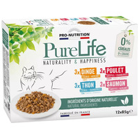 Pure Life Cat nedves eledel multipack kiszerelésben - 4 íz