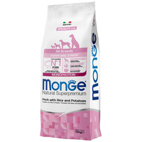 Monge Dog Puppy & Junior Monoprotein Pork with Rice & Potatoes 12 kg