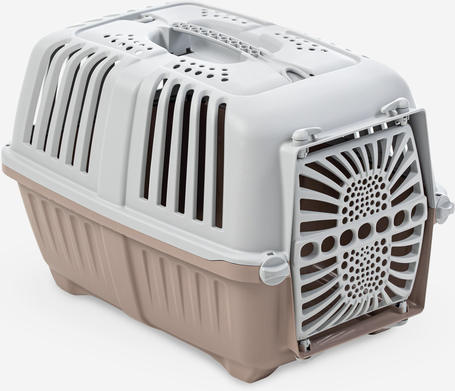 Pratiko fémajtós könnyített műanyag szállítóbox kutyáknak és macskáknak
