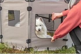Trixie kempingkerítés kutyáknak cipzáras nyílással