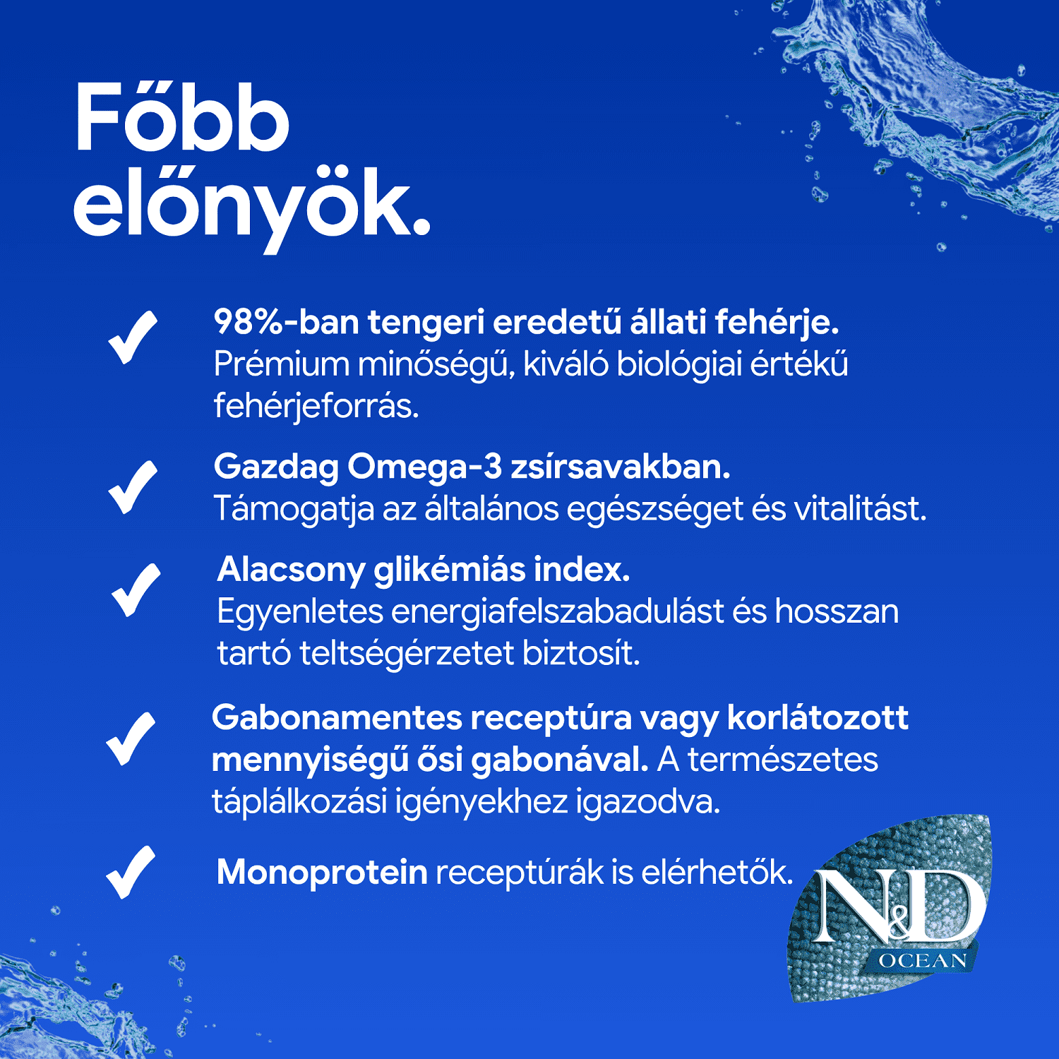 N&D Dog Ocean Adult Mini sütőtök, tőkehal & narancs | Kistestű felnőtt kutyák részére
