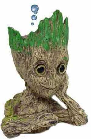 Baby Groot buborékoló akvárium dekor