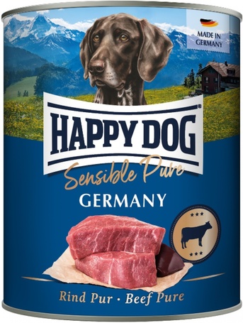 Happy Dog Pur Germany - Tiszta marhahúsos konzerv | Egyetlen fehérjeforrás