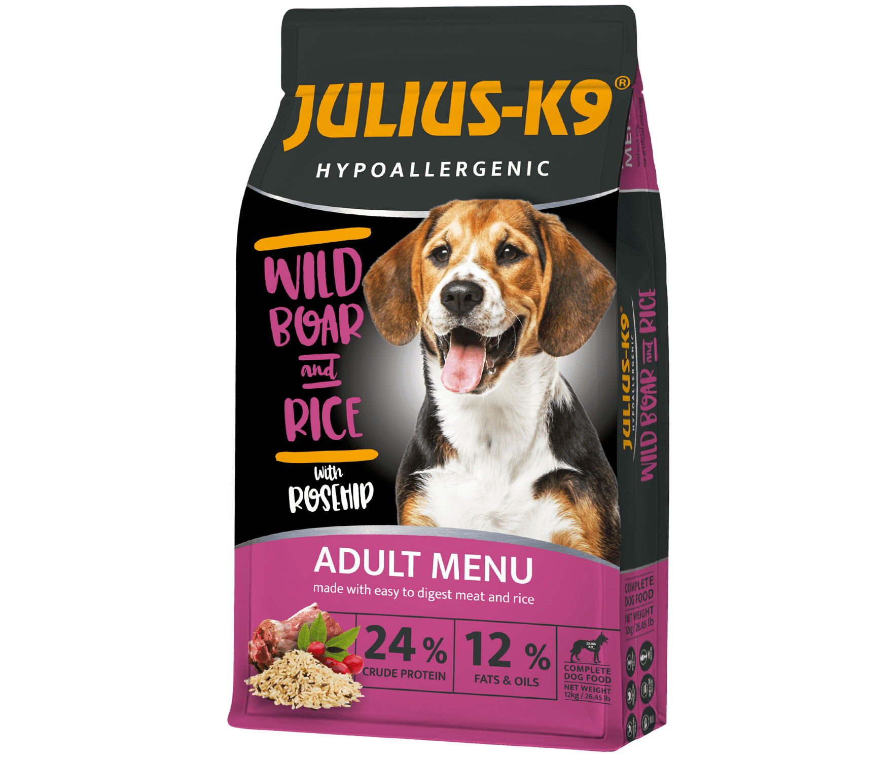 Julius-K9 Hypoallergenic Adult Wild Boar & Rice
