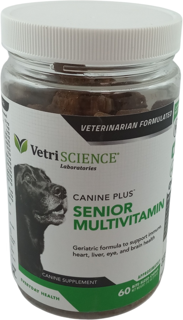 VetriScience Canine Plus Senior Multivitamin tablete masticabile pentru câini