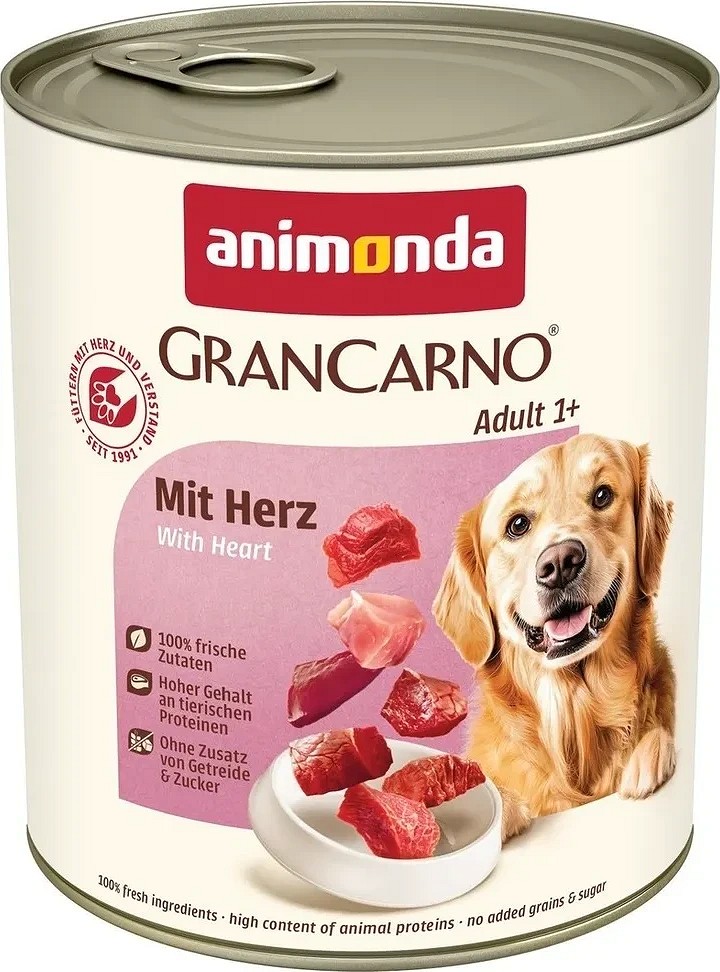 Animonda GranCarno Adult conservă cu vită și inimă - zoom