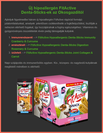 FitActive Hypoallergenic Denta-Sticks Joint Collagen & Carrot