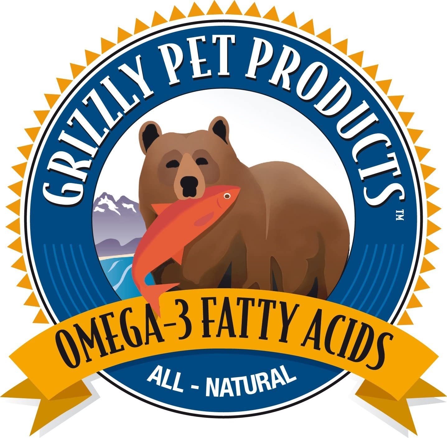 Grizzly Plus ulei de somon din Alaska cu conținut ridicat de Omega 6 pentru câini și pisici - zoom