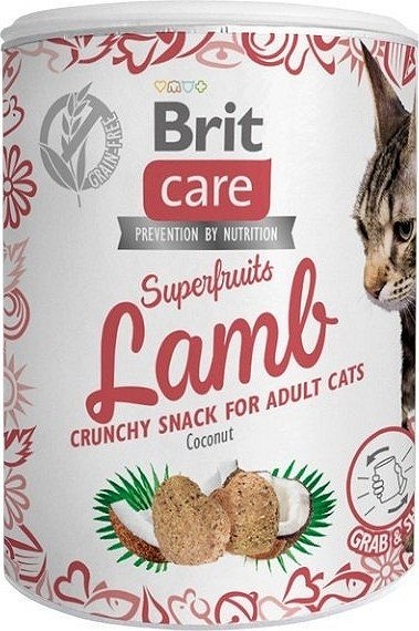 Brit Care Cat Snack Superfruits Lamb pentru pisici