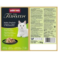 Animonda Vom Feinsten fehér tonhalas, tintahalas és algás alutasakos macskaeledel #2