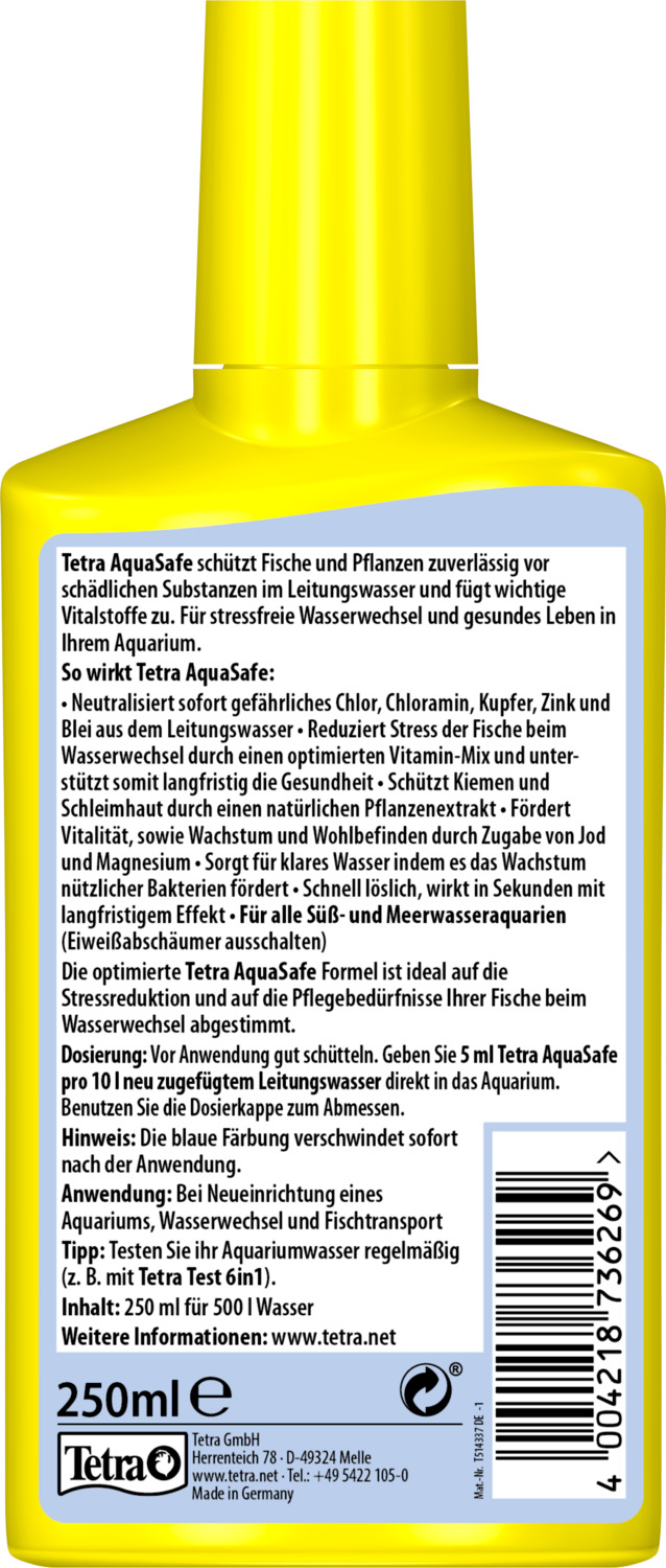 Tetra AquaSafe conditioner apă - zoom